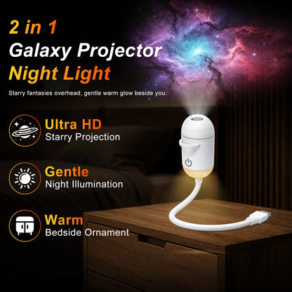 2-in-1 USB Galaxy Ambient Projector