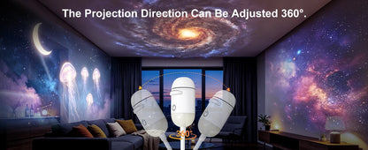 2-in-1 USB Galaxy Ambient Projector