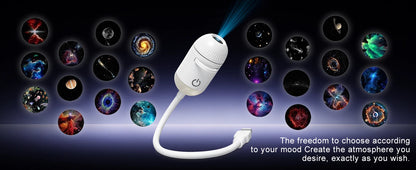 2-in-1 USB Galaxy Ambient Projector