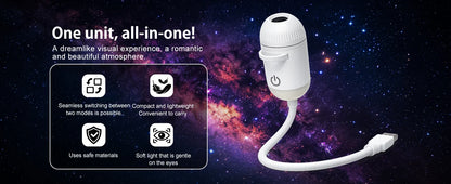 2-in-1 USB Galaxy Ambient Projector