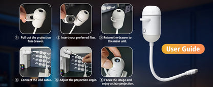2-in-1 USB Galaxy Ambient Projector